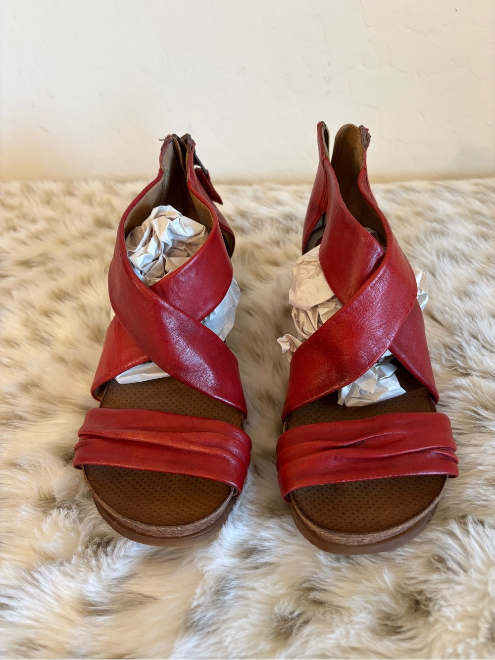 Miz Mooz Red Sandals 36